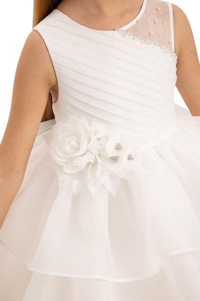 Chiara Flower Girls Party Dress with Ruffles