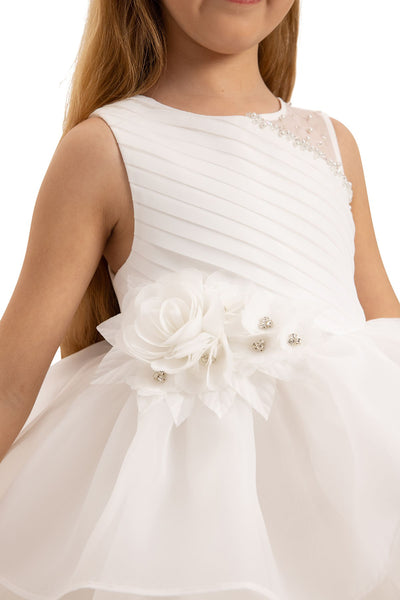 Chiara Flower Girls Party Dress with Ruffles