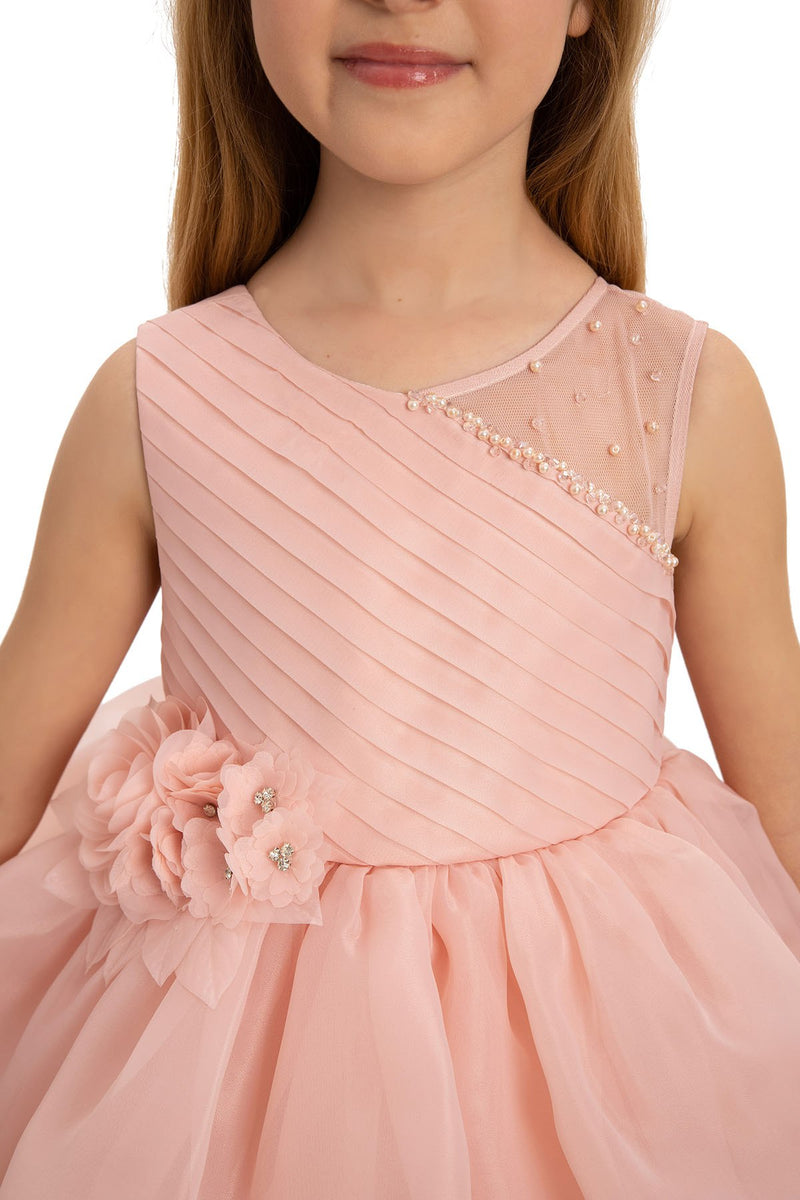 Chiara Flower Girls Party Dress with Ruffles