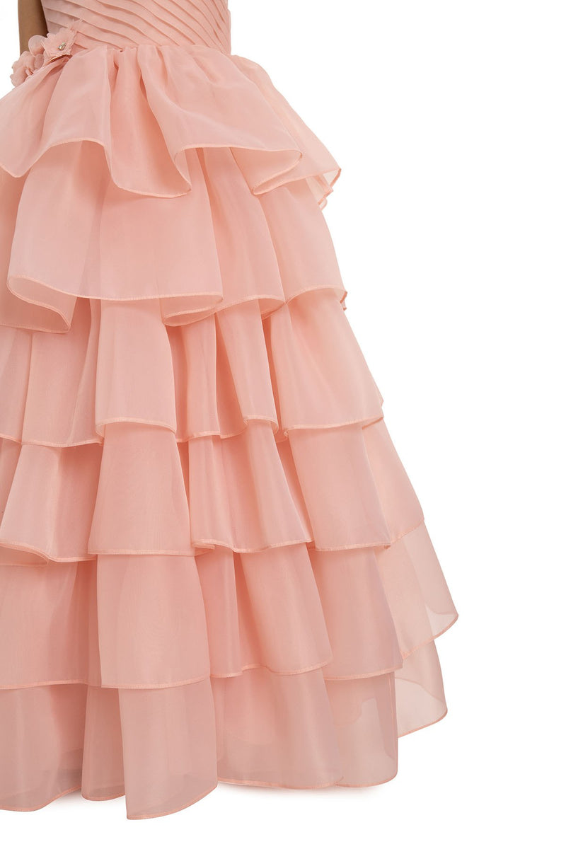 Chiara Flower Girls Party Dress with Ruffles