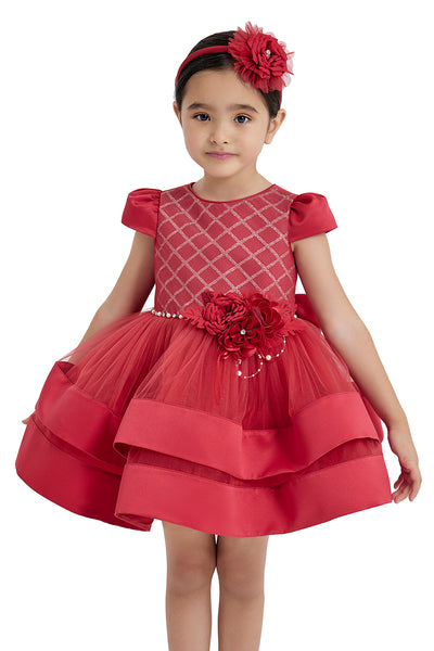 Baby Girl Red Dress for Christmas by Mia Bambina Boutique Canada