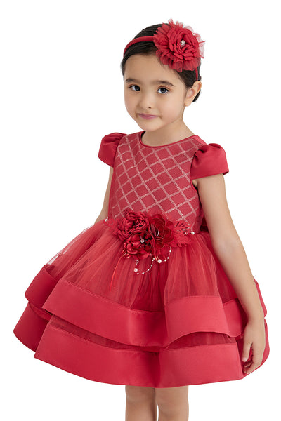 Baby Girl Red Dress for Christmas by Mia Bambina Boutique Canada