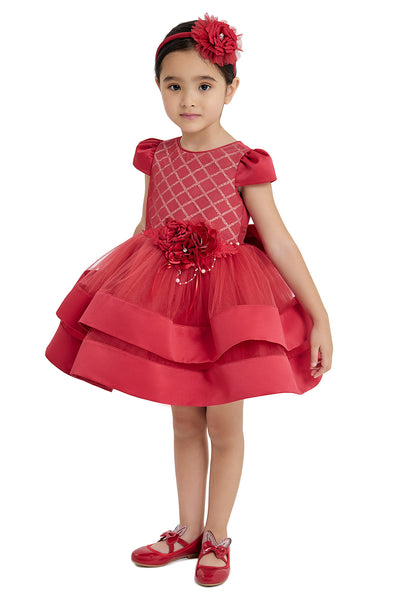 Baby Girl Red Dress for Christmas by Mia Bambina Boutique Canada