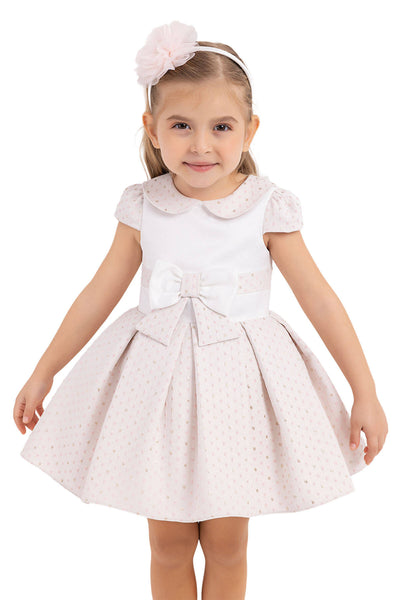 Baby Girl Sweet Sparkle Bow Dress by Mia Bambina Boutique Canada