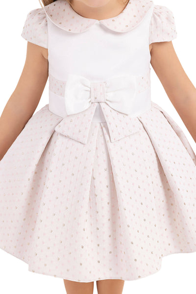 Baby Girl Sweet Sparkle Bow Dress by Mia Bambina Boutique Canada