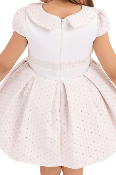 Baby Girl Sweet Sparkle Bow Dress by Mia Bambina Boutique Canada