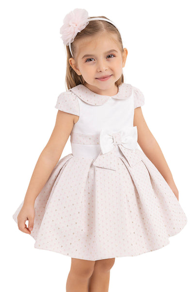 Baby Girl Sweet Sparkle Bow Dress by Mia Bambina Boutique Canada