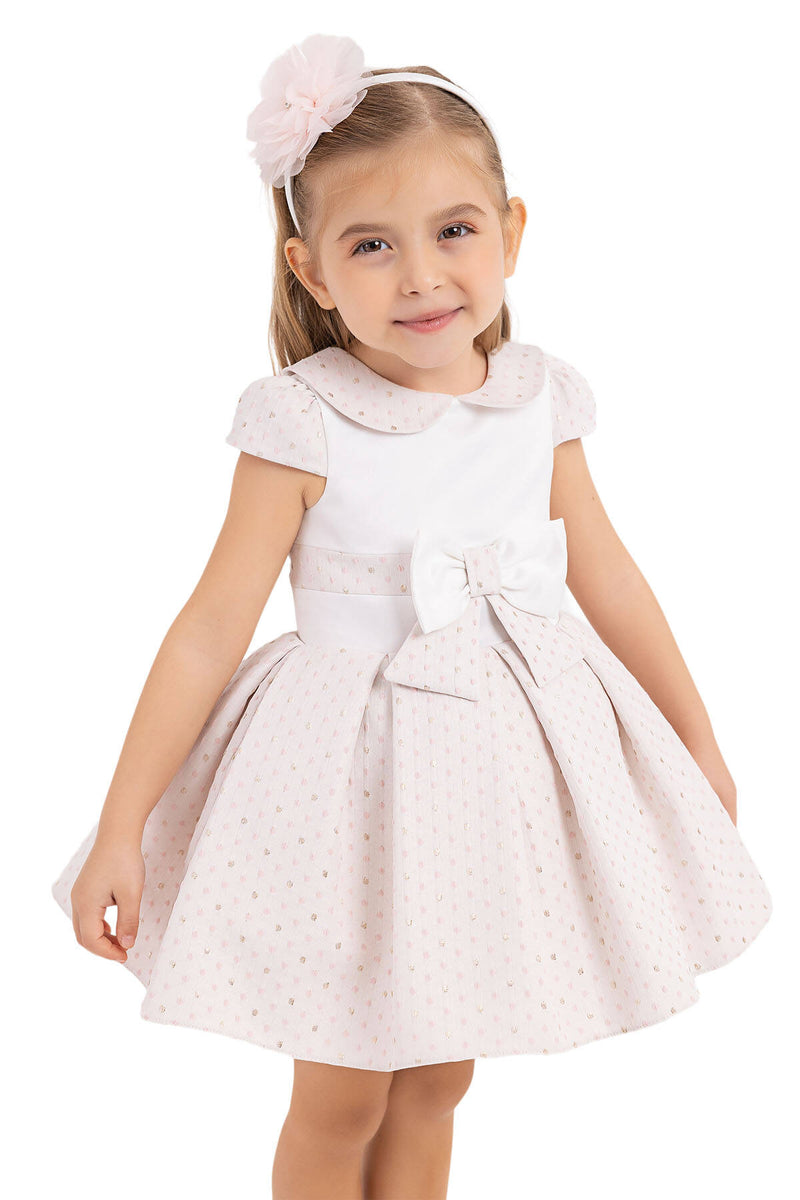 Baby Girl Sweet Sparkle Bow Dress by Mia Bambina Boutique Canada