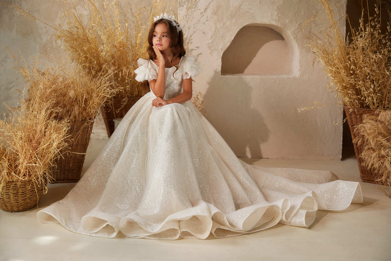 3610 Beatrice Holy Communion Dress - Mia Bambina Boutique Canada