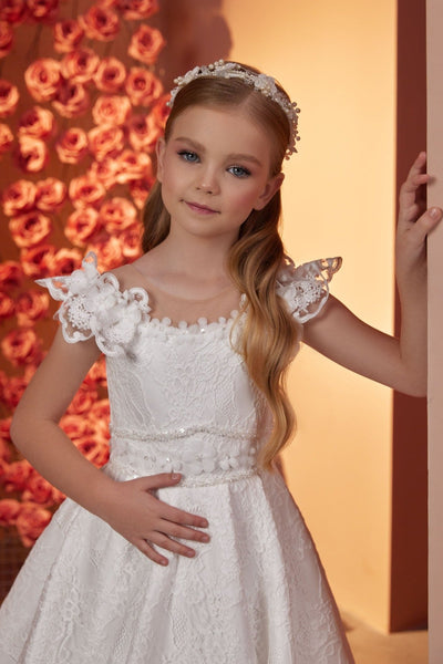 Ethereal Floral Elegance Dress by Mia Bambina Boutique Canada