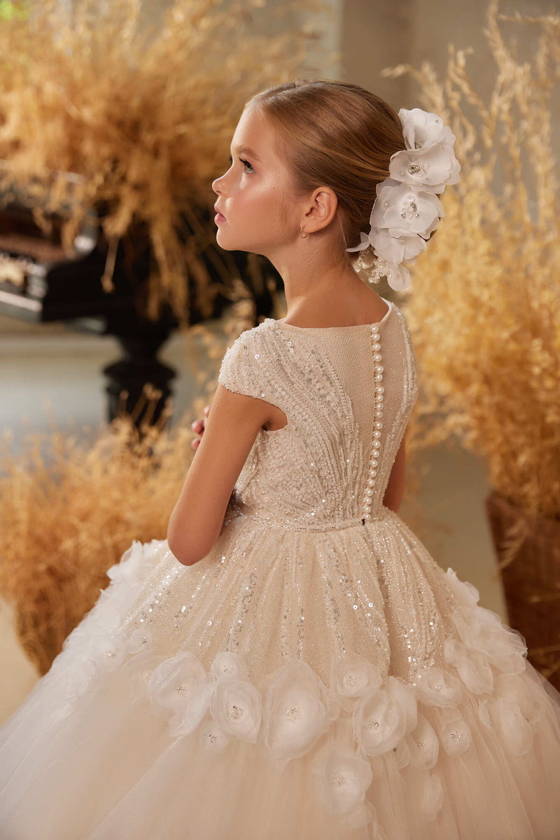 Flower Girl Dresses: 3602 Jasmine Flower Girl Dress - Mia Bambina Boutique