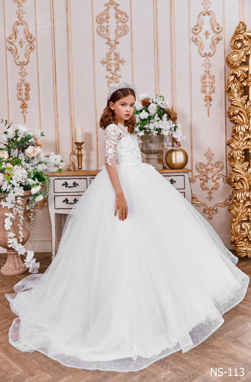 Luxury First Communion Dresses for Girls by Mia Bambina Boutique Canada