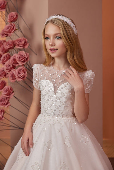 Radiant Heart-Shaped Elegance Dress by Mia Bambina Boutique Canada