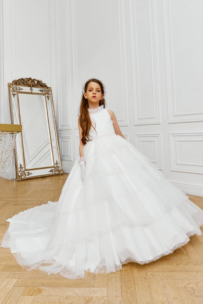 Stylish Chic Flower Girl Ballgown by Mia Bambina Boutique Canada