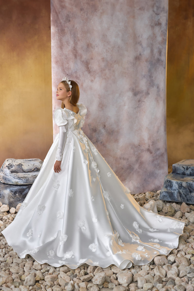 Timeless Devotion Communion Dress with train