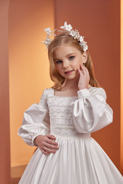 Timeless Princess Communion Dress by Mia Bambina Boutique Canada