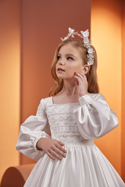 Timeless Princess Communion Dress by Mia Bambina Boutique Canada