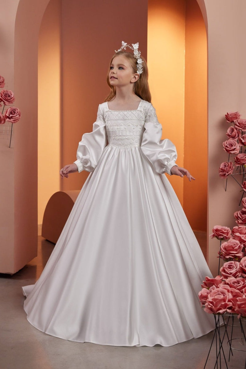 Timeless Princess Communion Dress by Mia Bambina Boutique Canada