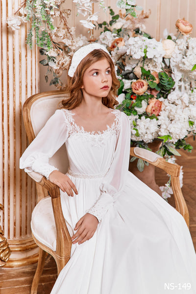 Traditional Sun Dress for First Communion by Mia Bambina Boutique Canada