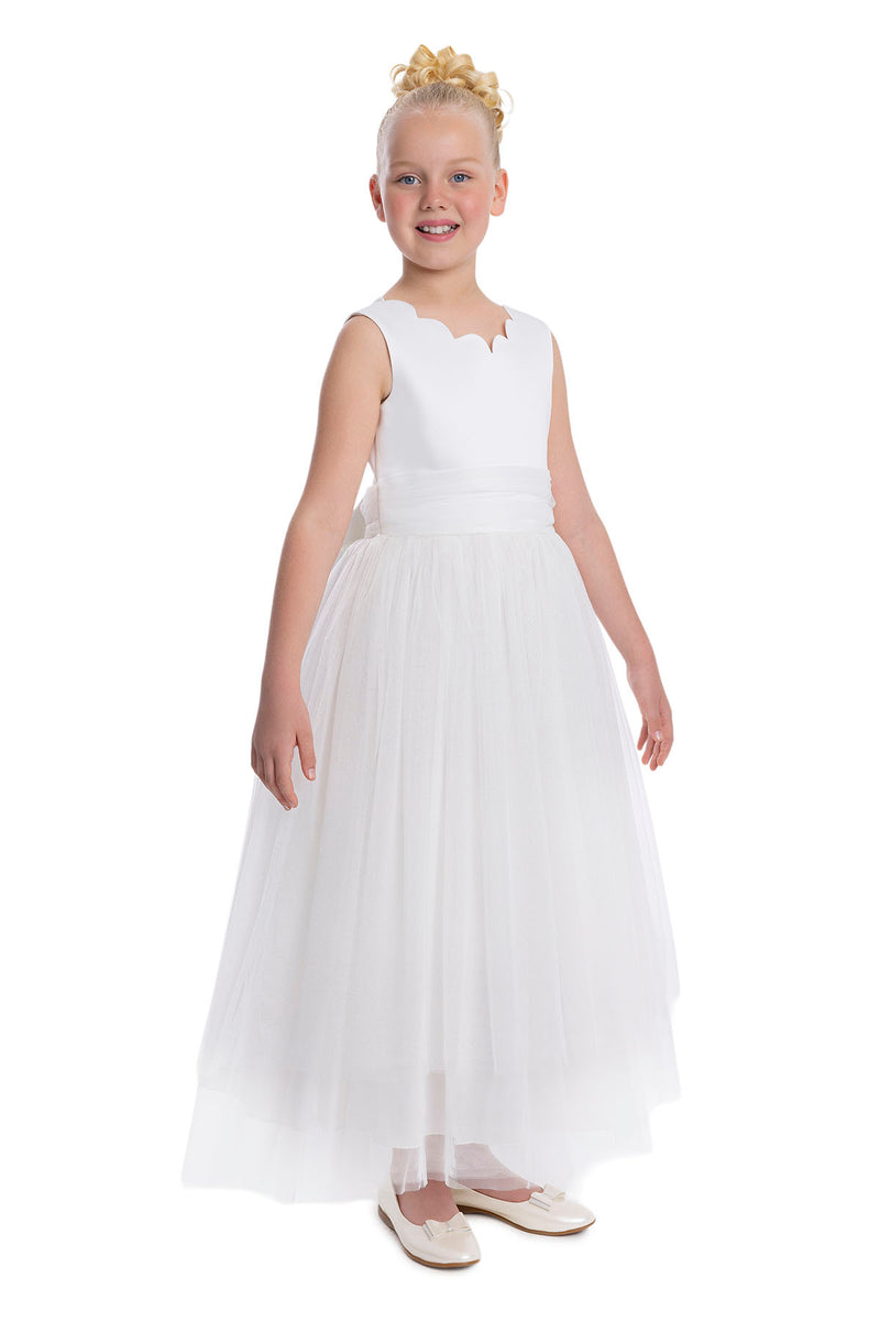 Tulle Maxi Dress in Off White Tutu Dress for Girls by Mia Bambina Boutique Canada