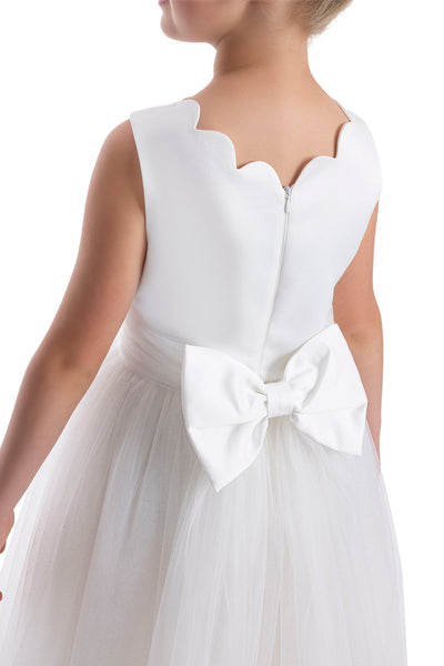 Tulle Maxi Dress in Off White Tutu Dress for Girls by Mia Bambina Boutique Canada