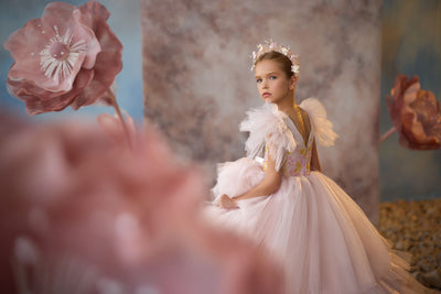 Wildflowers & Wonder Dress with ruffled butterfly sleeves