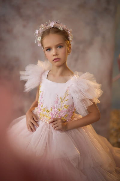 Wildflowers & Wonder Dress with lace embroidery all over the top