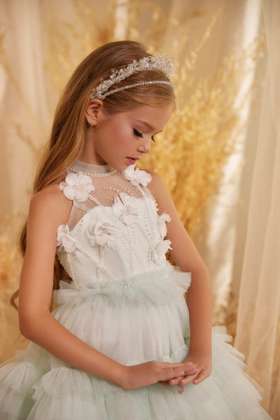 Arlington Ruffled Ombre Flower Girl Dress - Mia Bambina Boutique