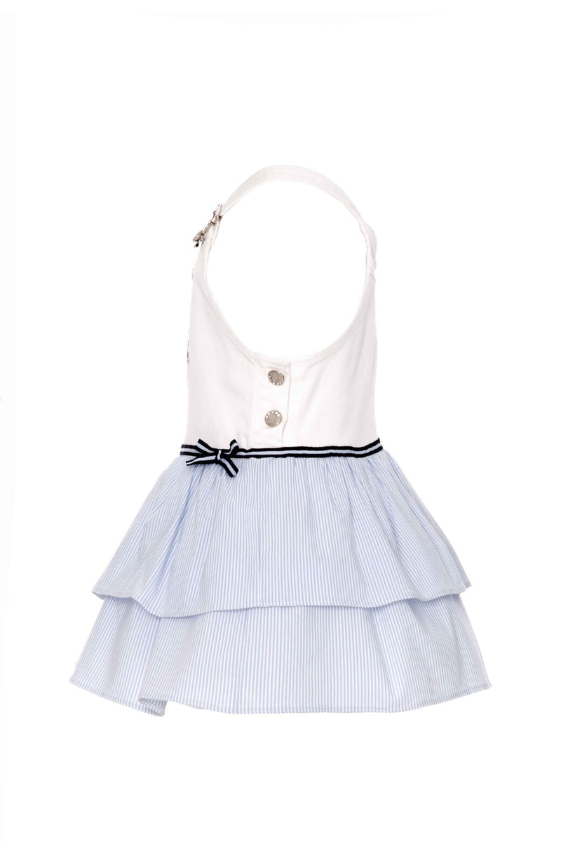 Baby Girl Nautical Overall Dress Outfit Set by Mia Bambina Boutique Canada