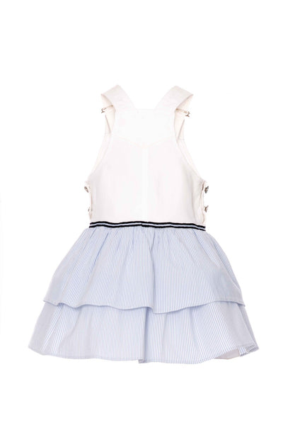 Baby Girl Nautical Overall Dress Outfit Set by Mia Bambina Boutique Canada