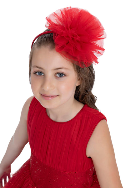 Girls Festive Red Sleeveless Tutu Dress by Mia Bambina Boutique Canada