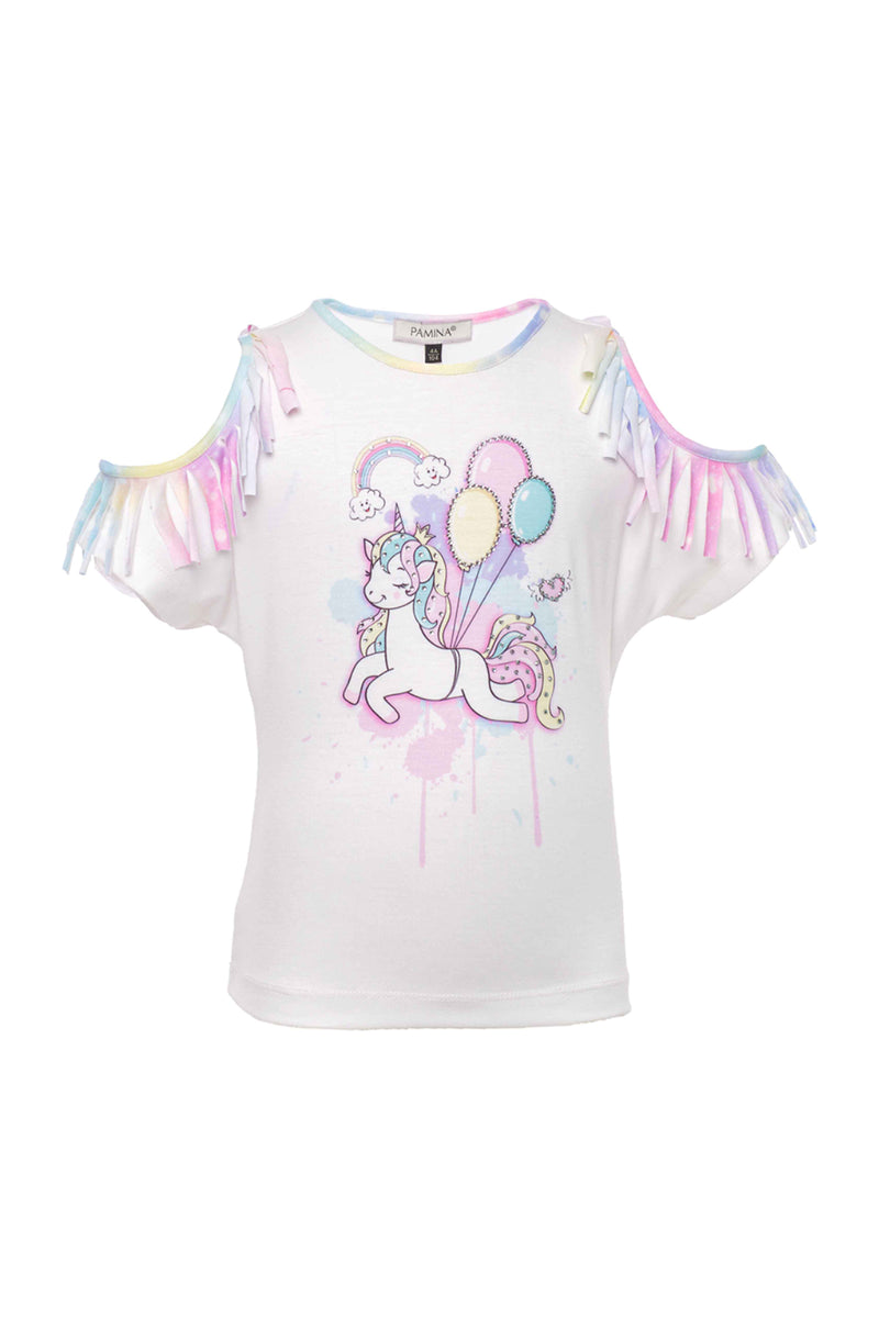 Unicorn Girls Shorts Outfit With T-shirt by Mia Bambina Boutique Canada