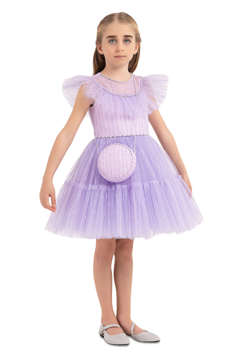 Girls Special Occasion Lilac Formal Dress