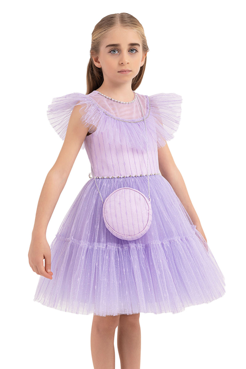 Girls Special Occasion Lilac Formal Dress