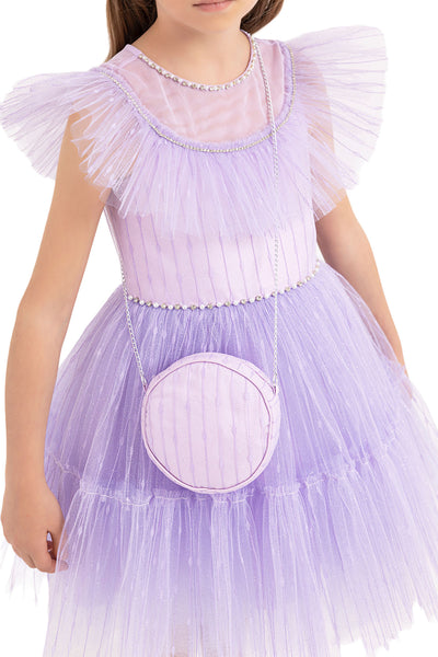 Girls Special Occasion Lilac Formal Dress