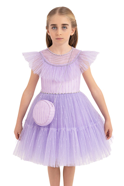 Girls Special Occasion Lilac Formal Dress