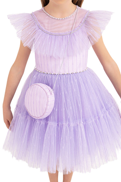 Girls Special Occasion Lilac Formal Dress