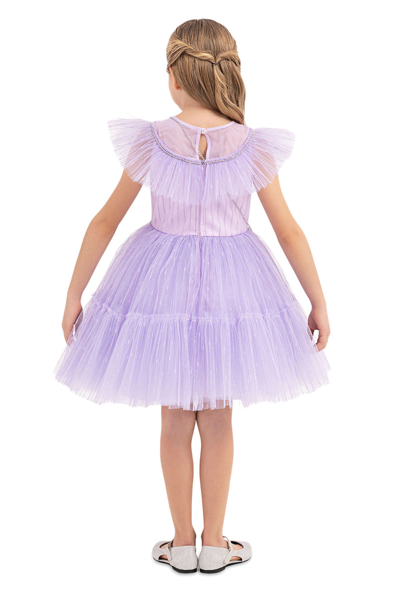 Girls Special Occasion Lilac Formal Dress