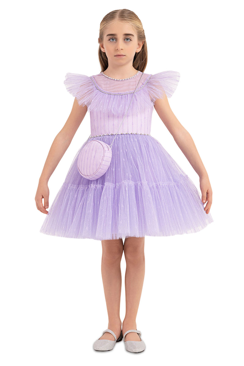 Girls Special Occasion Lilac Formal Dress