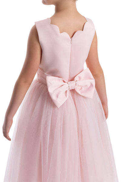 Pink Tulle Maxi Dress Long Tutu Dress for Girls by Mia Bambina Boutique