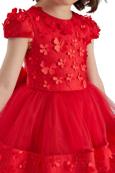 Red Special Occasion Dress for a Baby Girl by Mia Bambina Boutique Canada