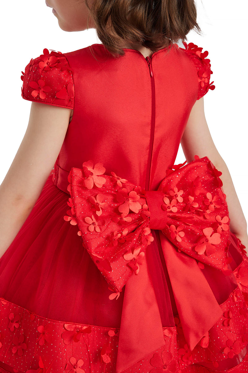 Red Special Occasion Dress for a Baby Girl by Mia Bambina Boutique Canada