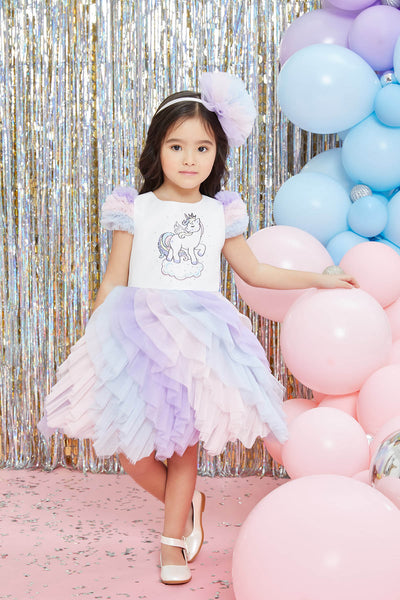 Ruffled Unicorn Birthday Tutu Dress for Girls - Mia Bambina Boutique