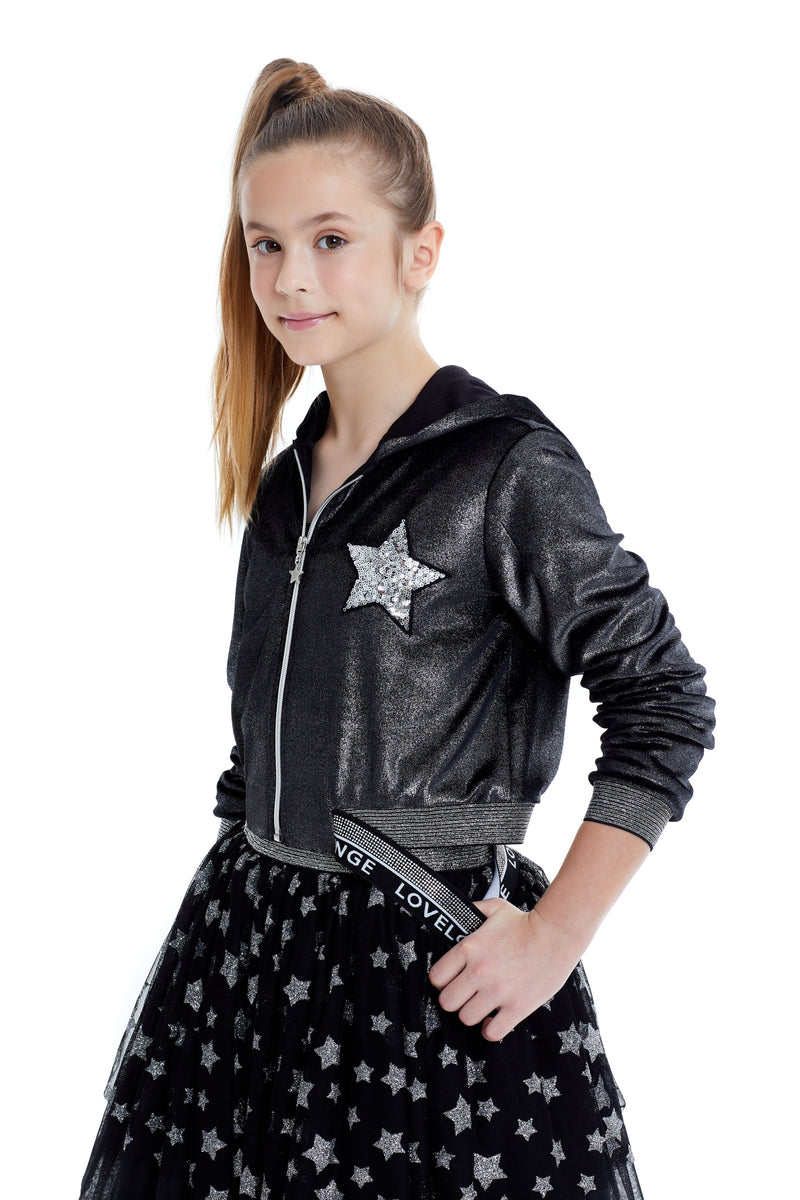 Teen Girl Outfit Velvet Bomber and Tulle Skirt by Mia Bambina Boutique