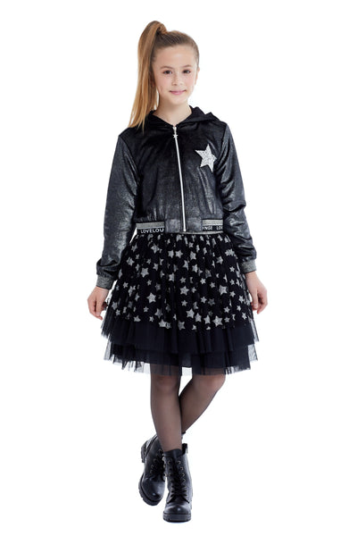 Teen Girl Outfit Velvet Bomber and Tulle Skirt by Mia Bambina Boutique