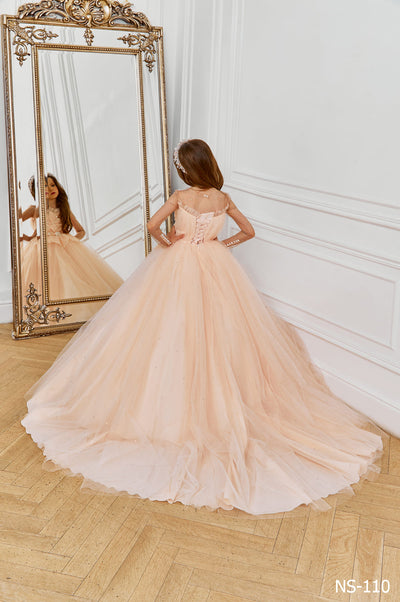 Pink Tulle Dress for Little Bridesmaid by Mia Bambina Boutique Canada