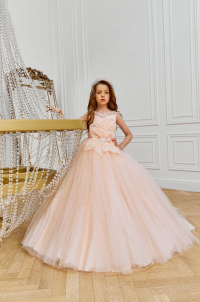 Pink Tulle Dress for Little Bridesmaid by Mia Bambina Boutique Canada