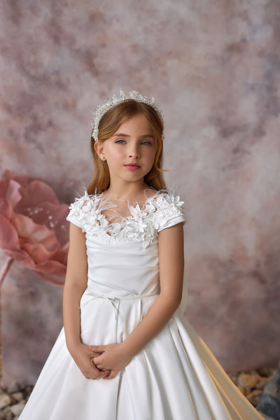 Heavenly Petals Communion Gown by Mia Bambina Boutique Video 