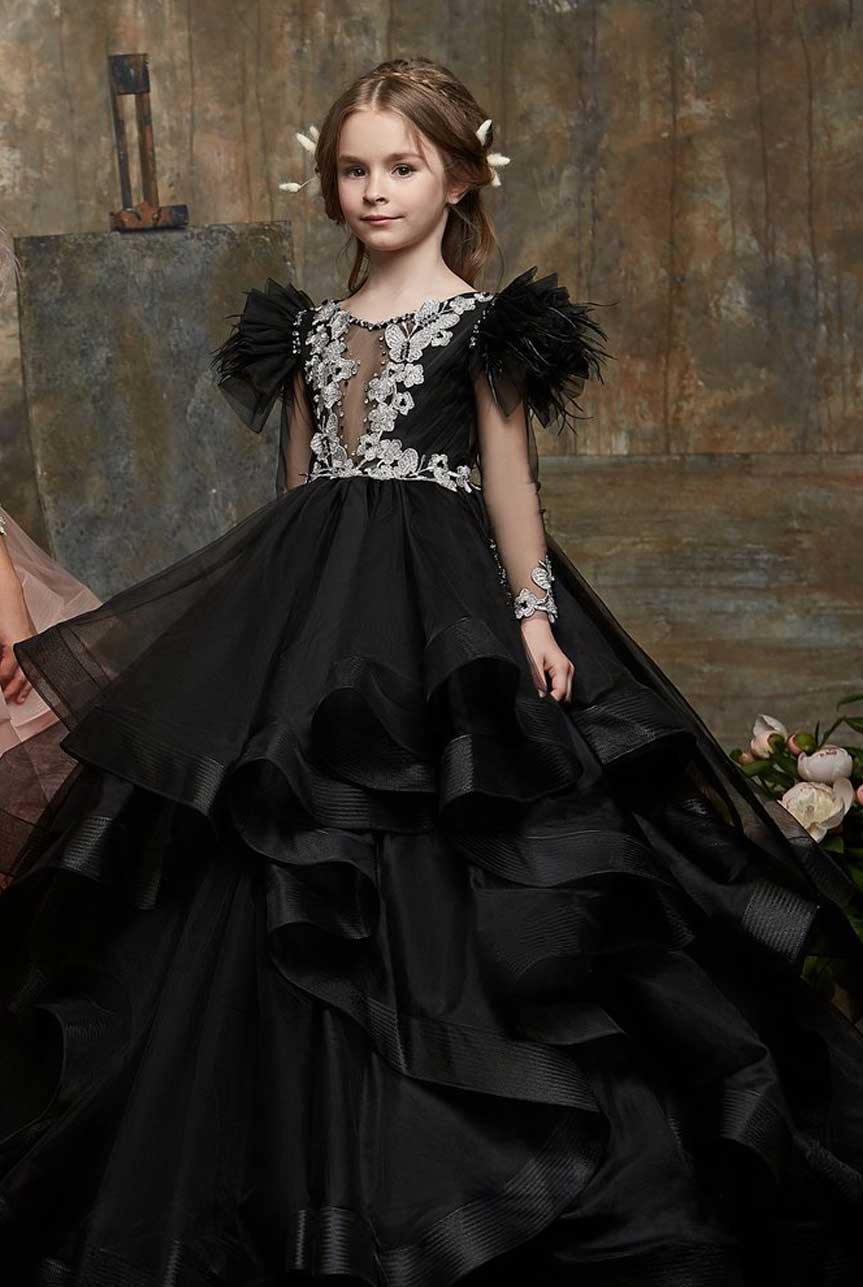 Black formal dresses for kids hotsell