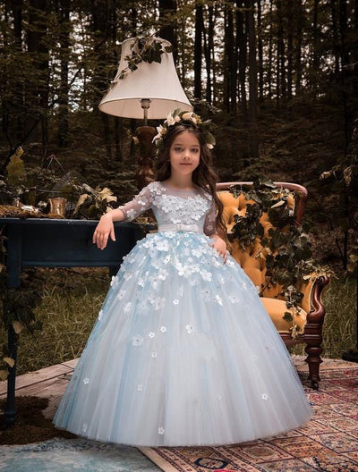 Dominica Flower Girl Dress- Mia Bambina Boutique